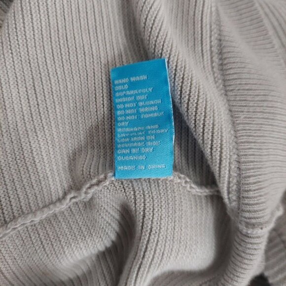 J. Mclaughlin Men's Light Grey Pullover Sweater Crewneck Ribbed Loose Fit Size M - Picture 10 of 10